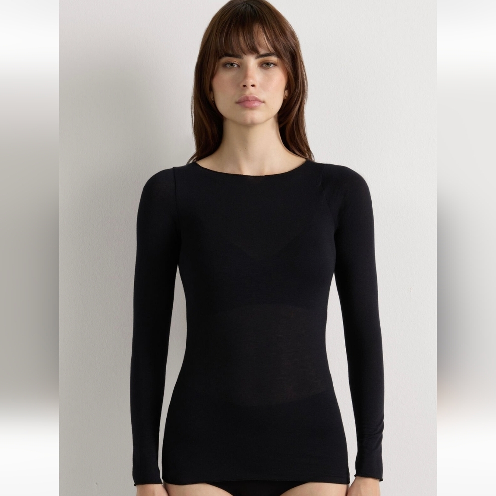 Intimissimi Boat Neck Modal Cashmere Ultralight Top